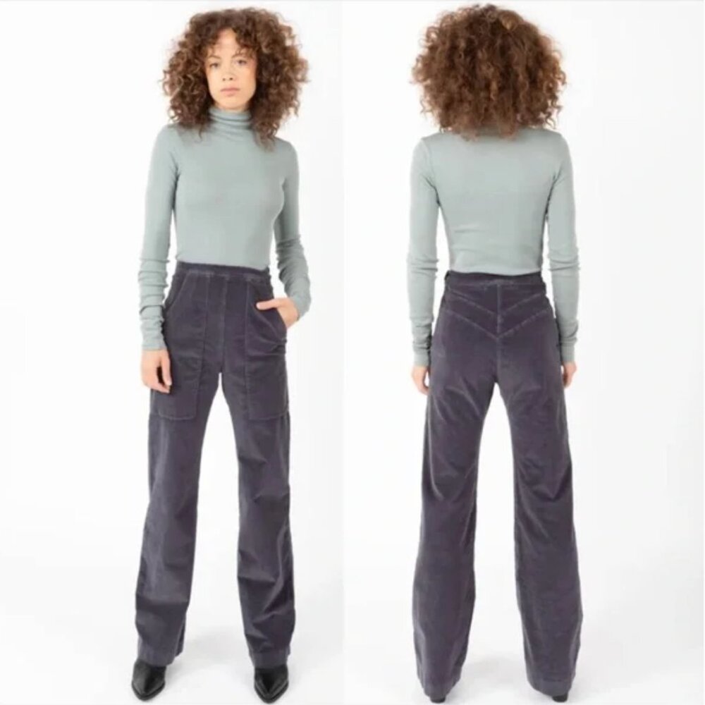 Prairie Underground High Waisted Flared Corduroy Pants Cords Brown